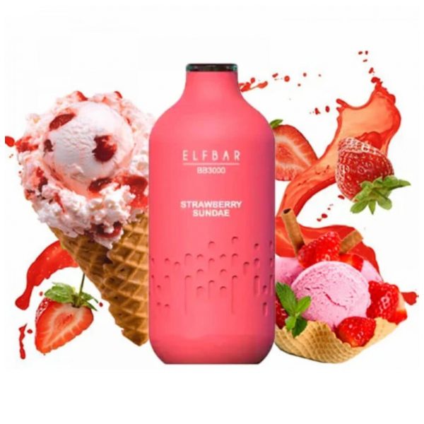 ELF BAR BB 3000 Strawberry Ice Cream