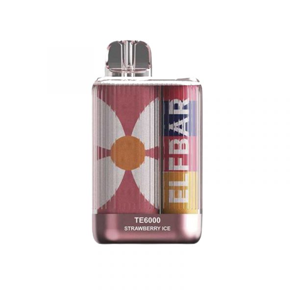 ELF BAR TE6000 Disposable 6000 Puffs Strawberry Ice 14mL